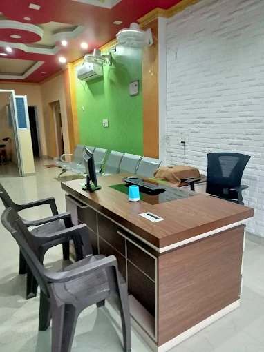 Scientist using a microscope